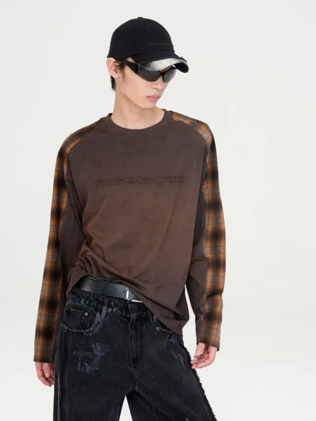 Feng Chen Wang Black Plaid-Panel kasket sort OS