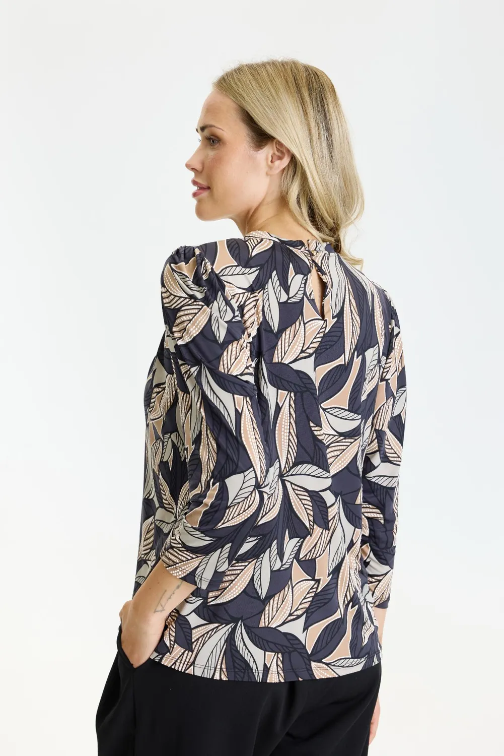 IN FRONT Grazia bluse jersey stræk