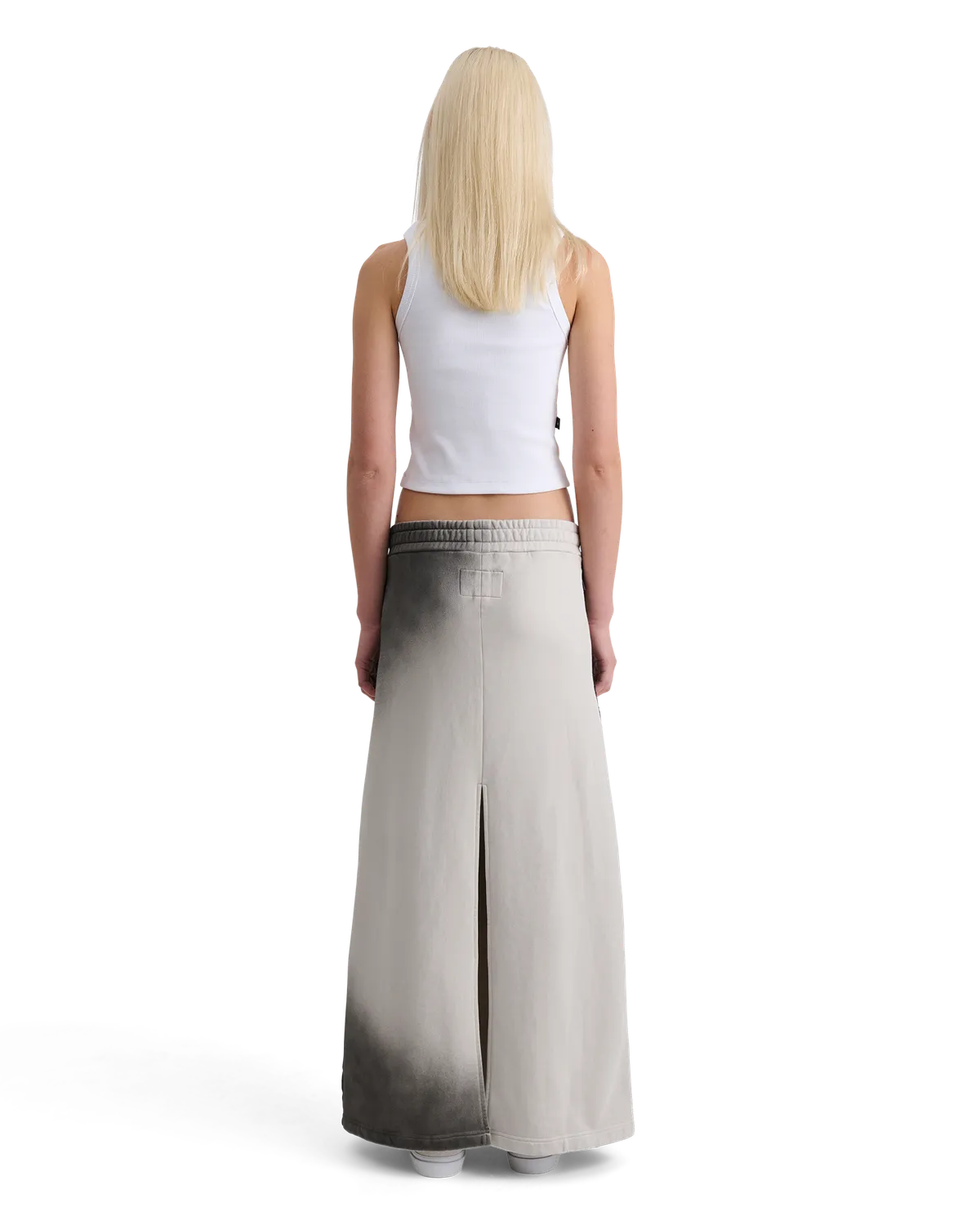 Alis Whitney Baby tanktop hvid rib cropped bomuld