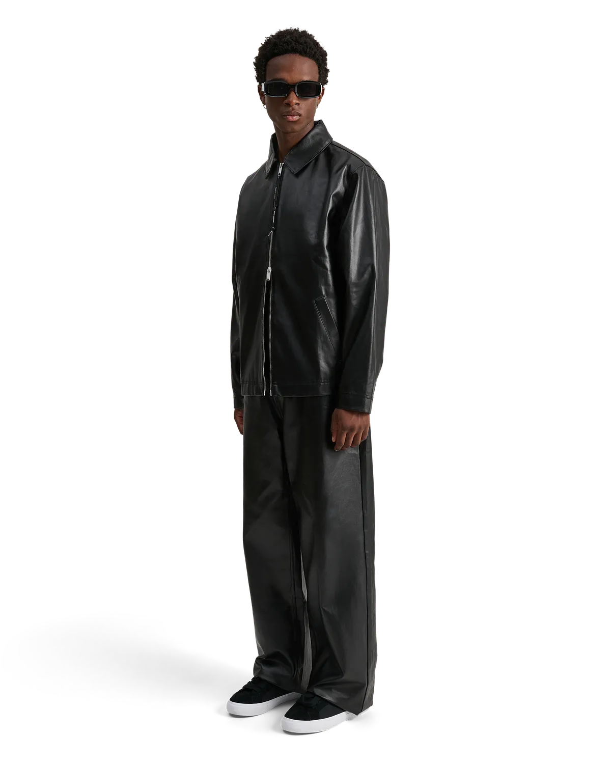 Alis Viren arbejdsjakke glossy black coated