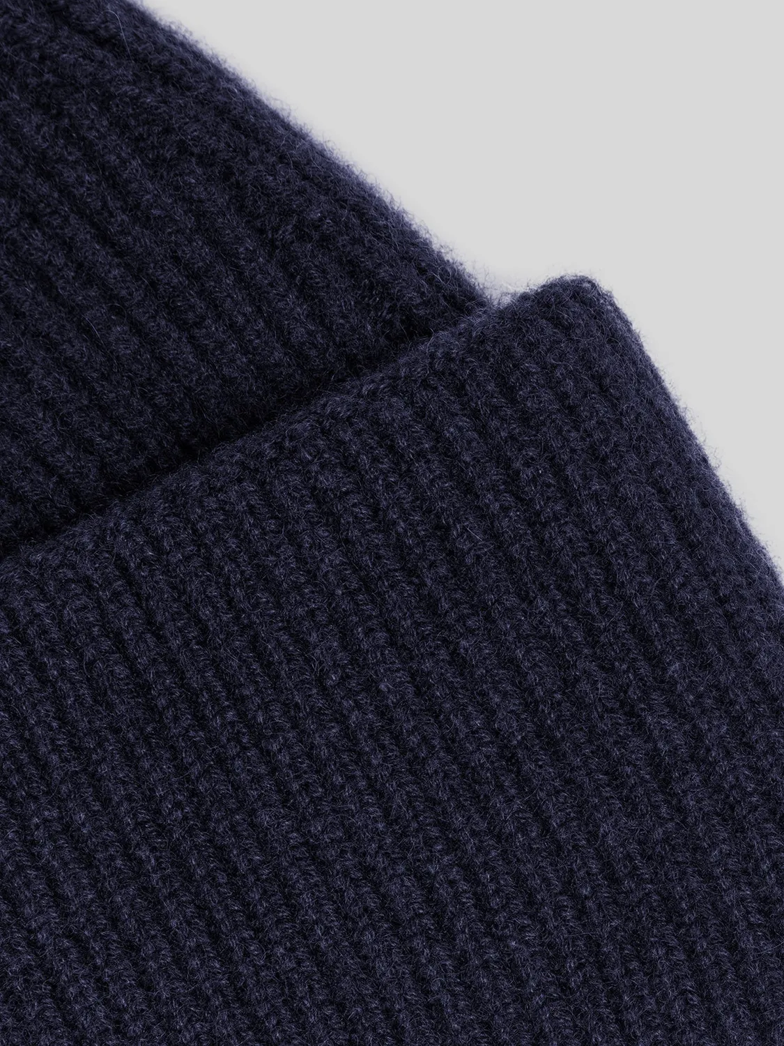 Laneus Cashmere Beanie hue navy blue kashmir