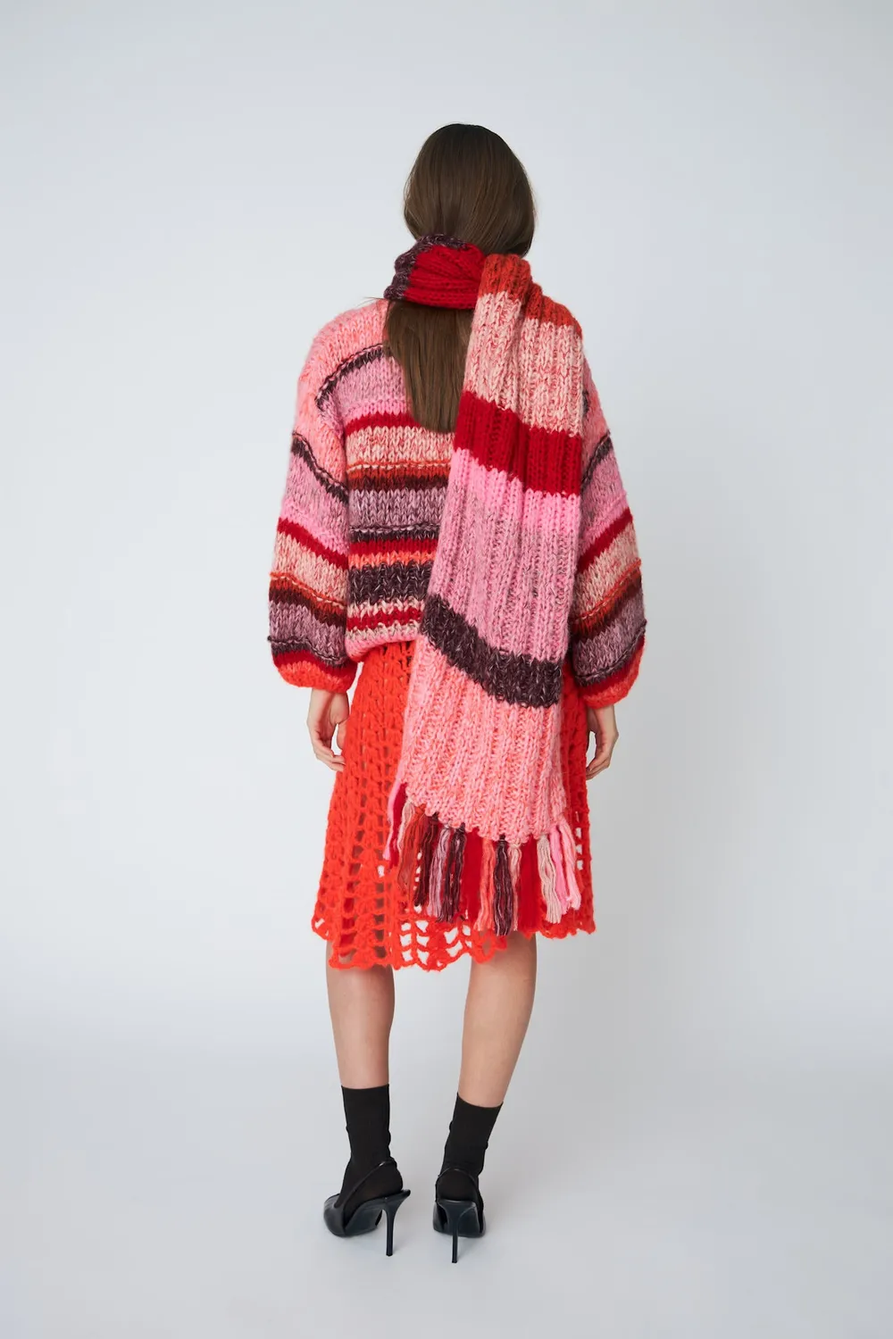 Dawn x Dare Scarf mohairtørklæde 335 Chili chunky