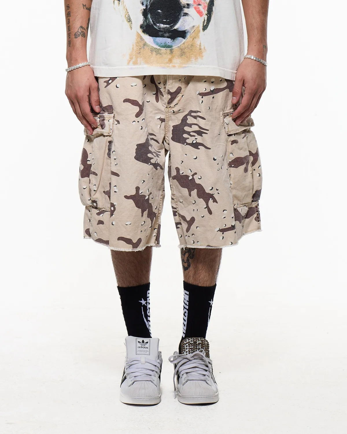 Hellstar Desert HSSS26SH1 cargo shorts brun