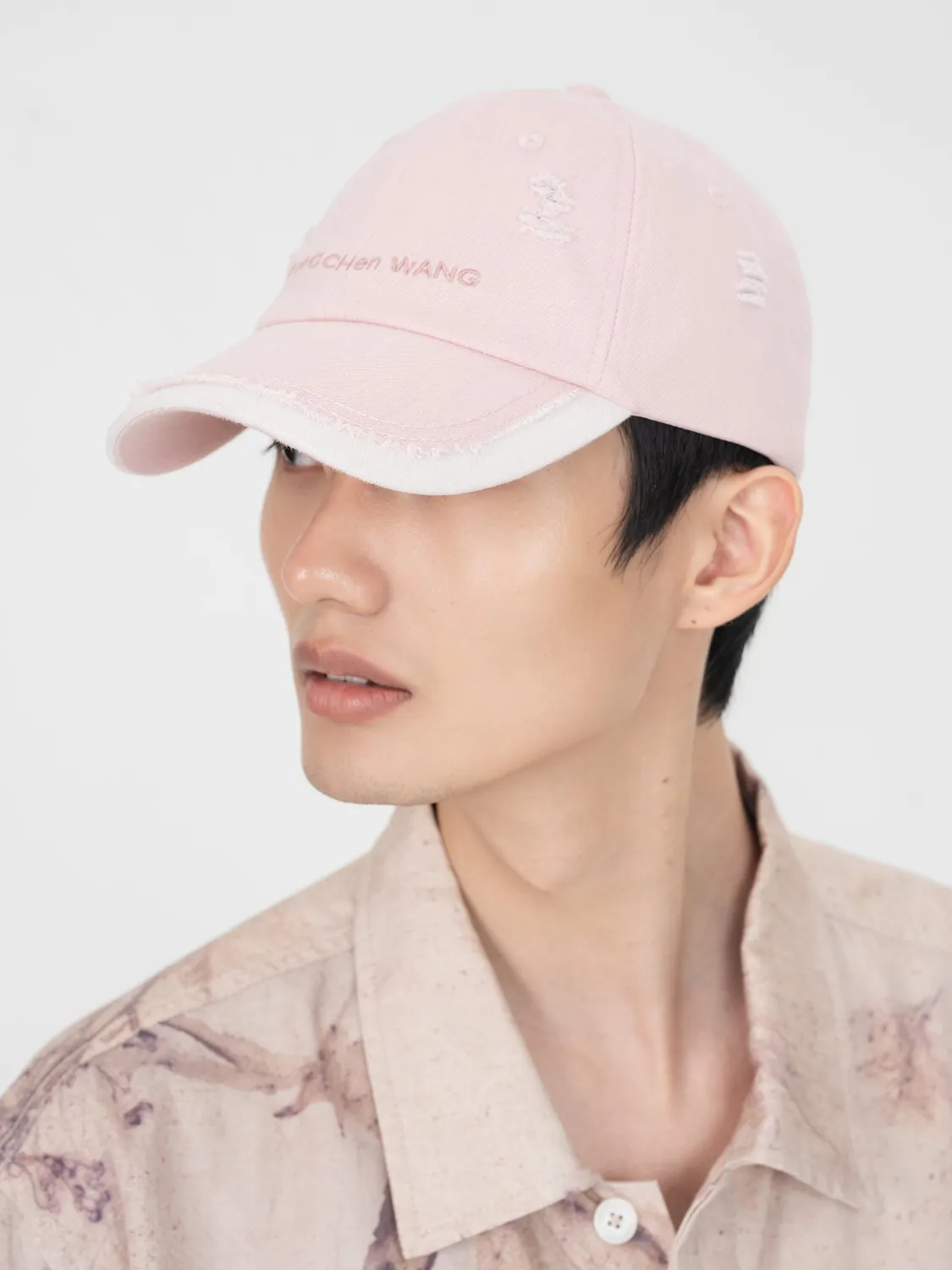 Feng Chen Wang Pink Denim baseball cap lyserød denim