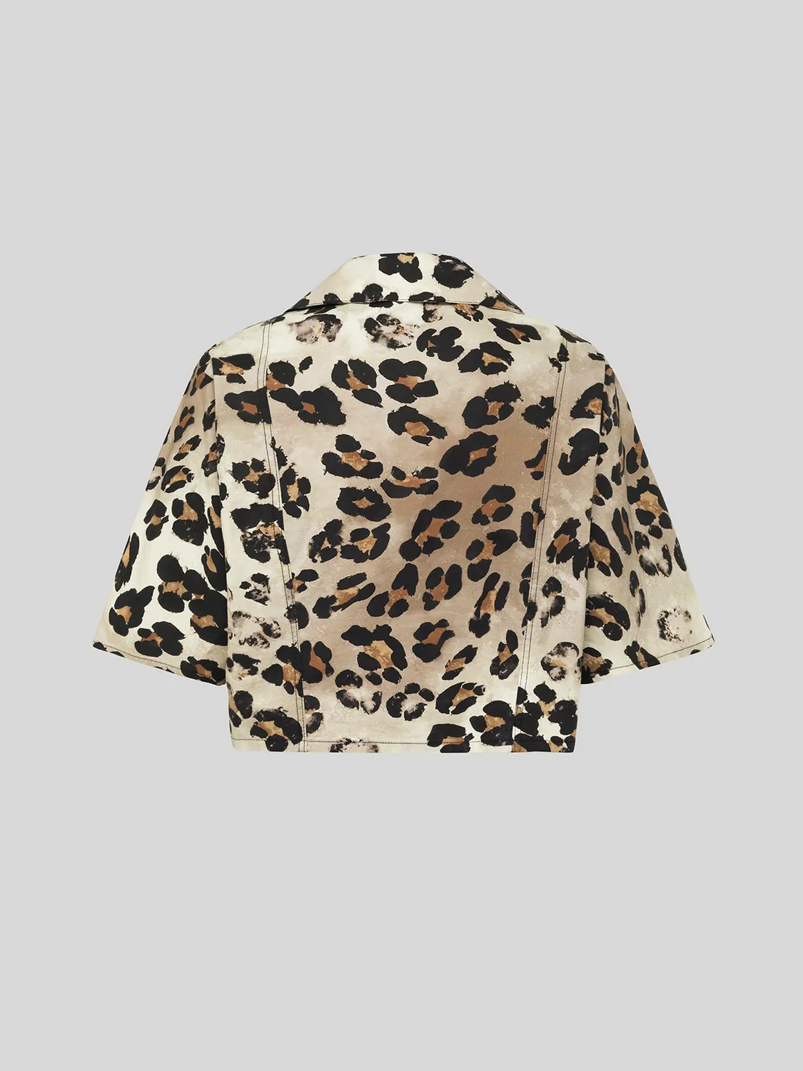 Laneus Animal Print skjorte multicolour bomuld