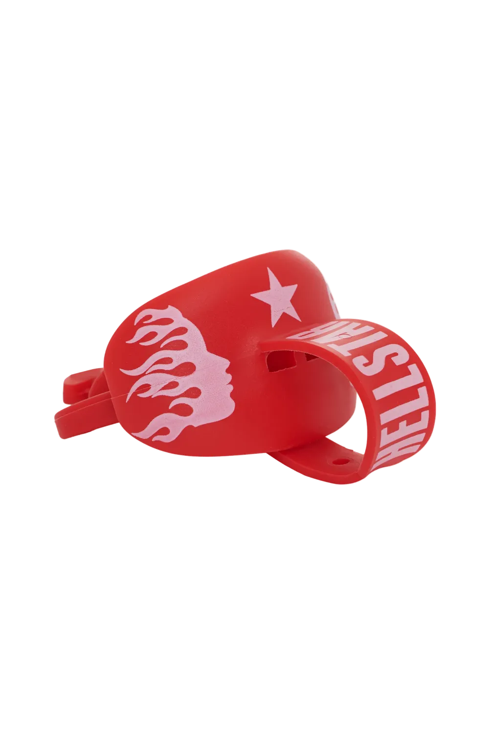 Hellstar Sports mundbeskytter med strop neon grøn OS