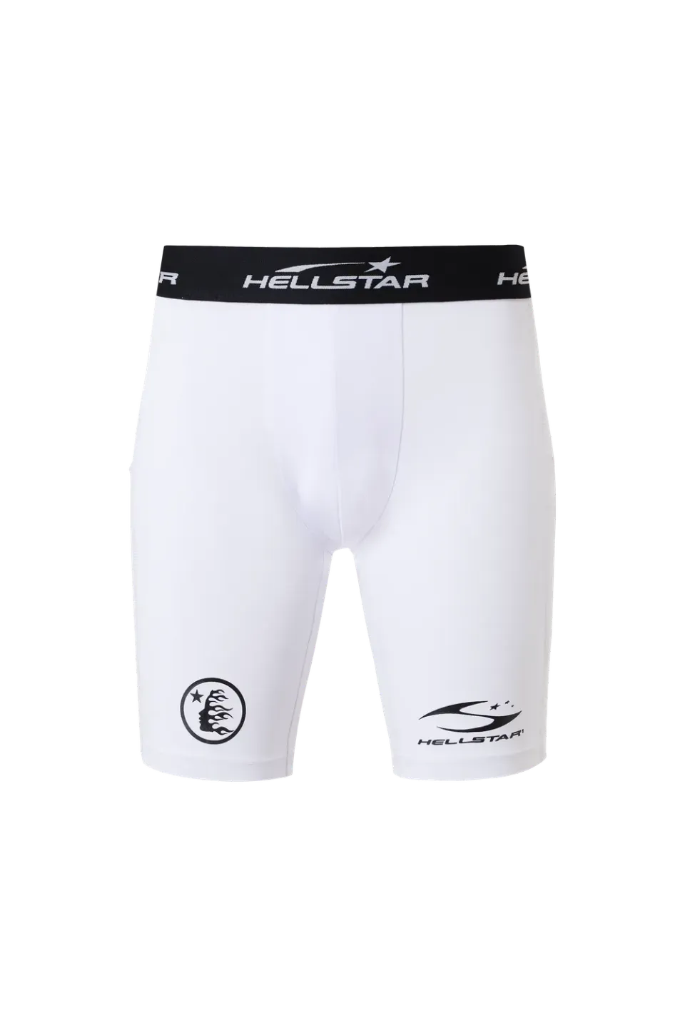 Hellstar Compression Shorts hvide stram pasform