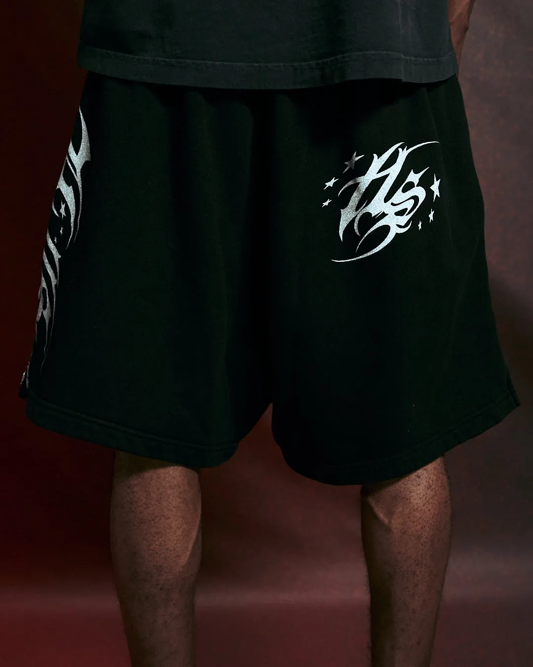 Hellstar Cursive Logo shorts sort fleece