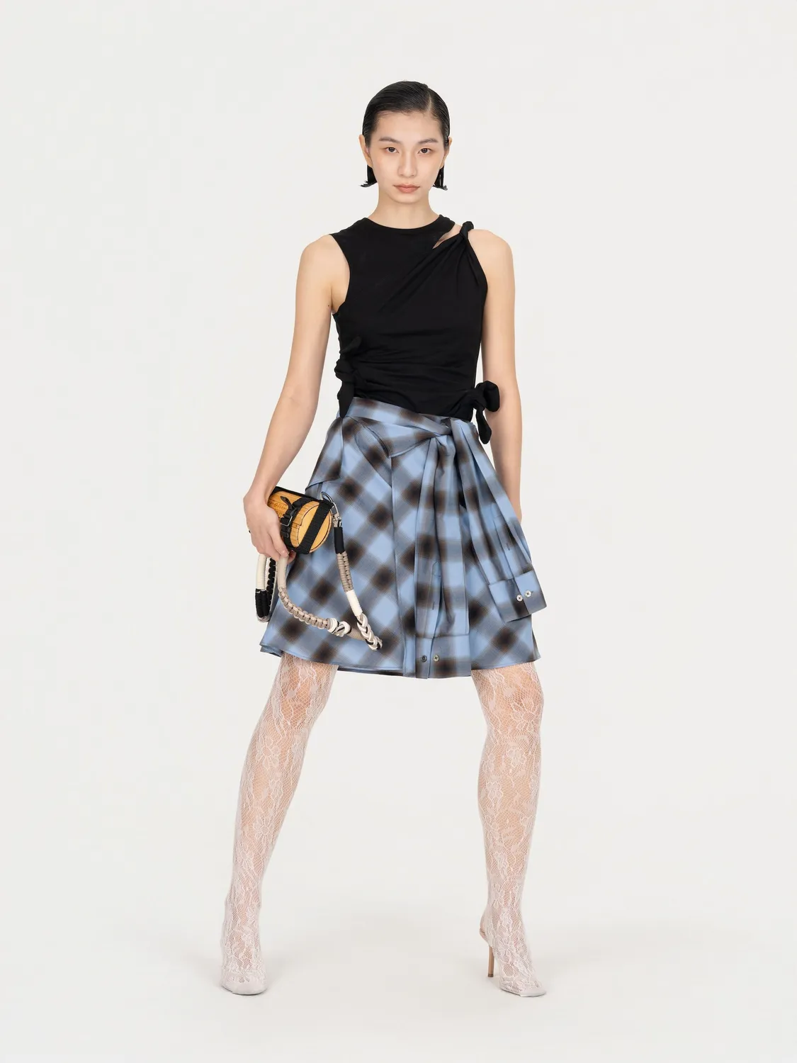Feng Chen Wang Knotted tank top sort