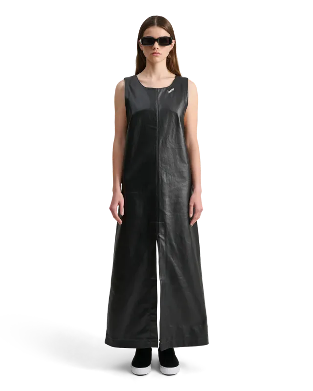 Alis Bethany A-line kjole blank sort PU