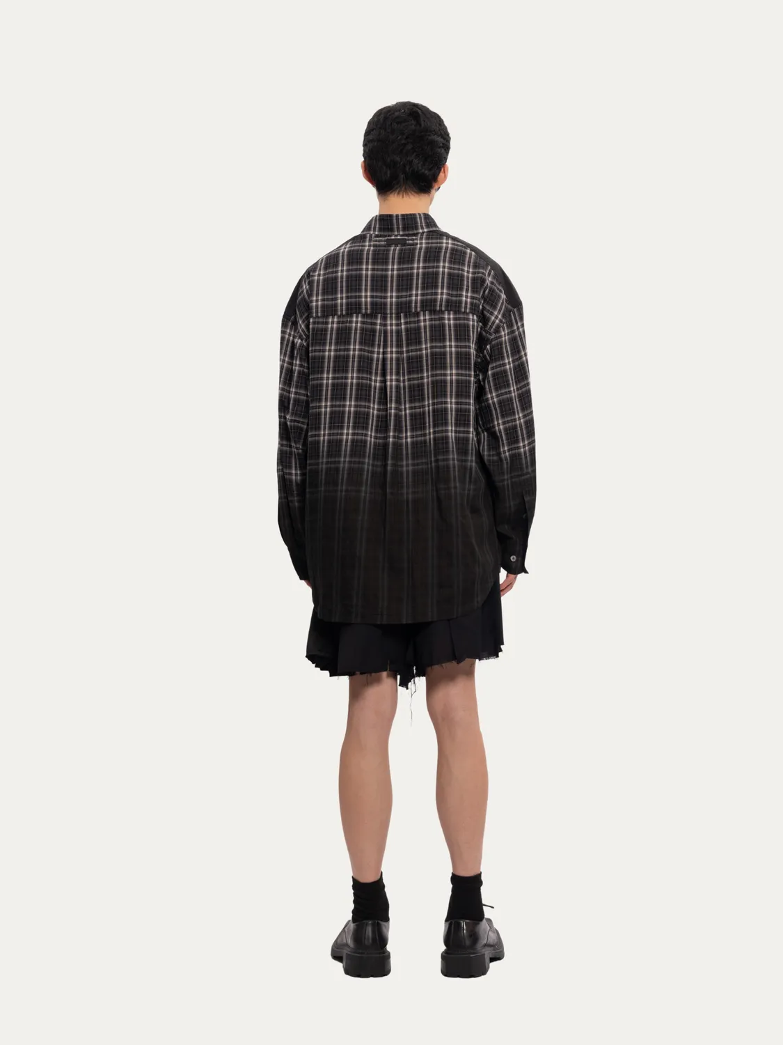 Feng Chen Wang Black Check arbejdsskjorte ternet