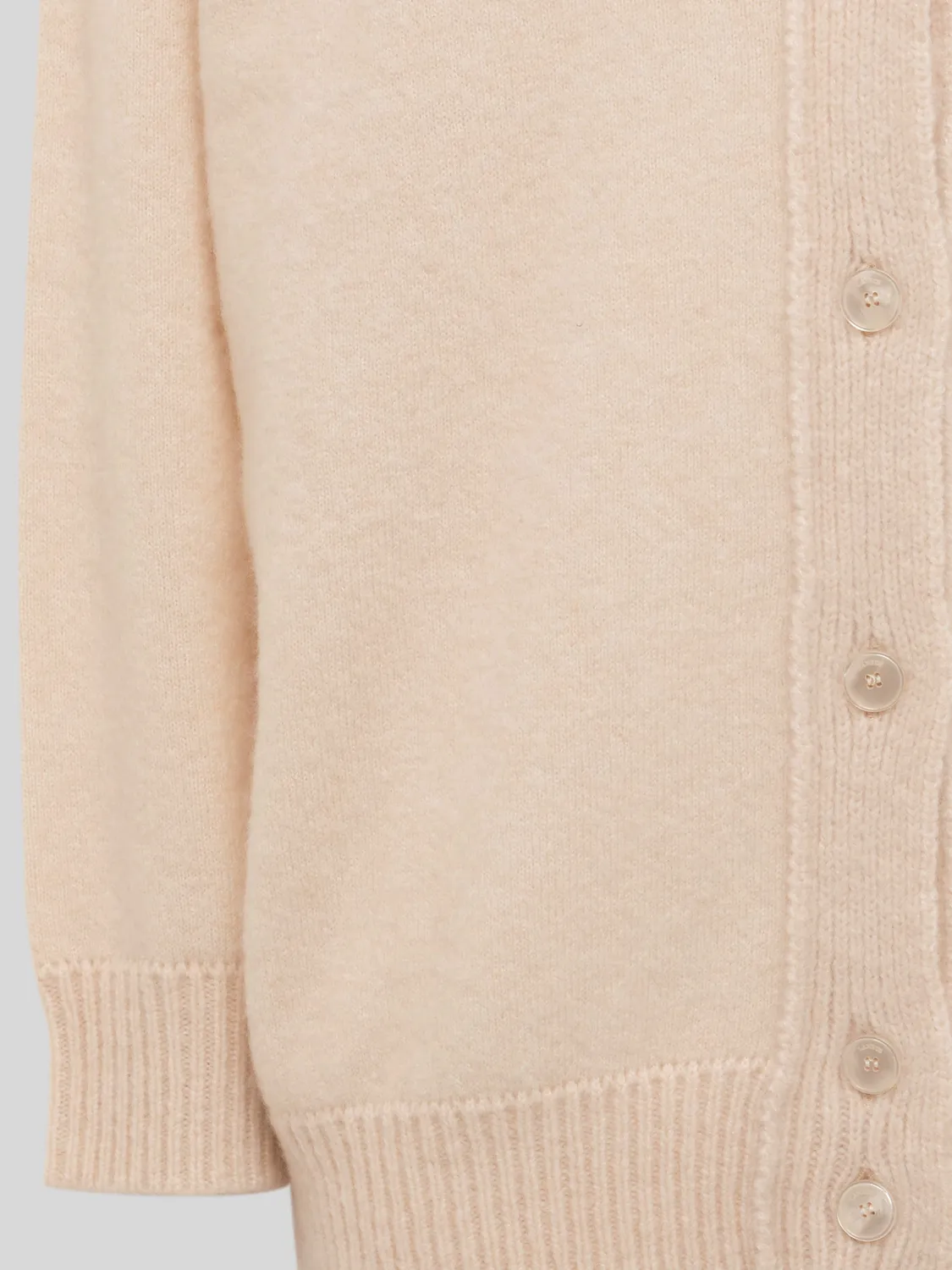 Laneus cashmere silk cardigan creme let
