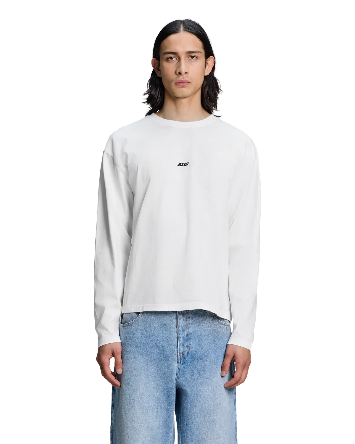 Alis Joshua Long Sleeve T-shirt hvid bomuld