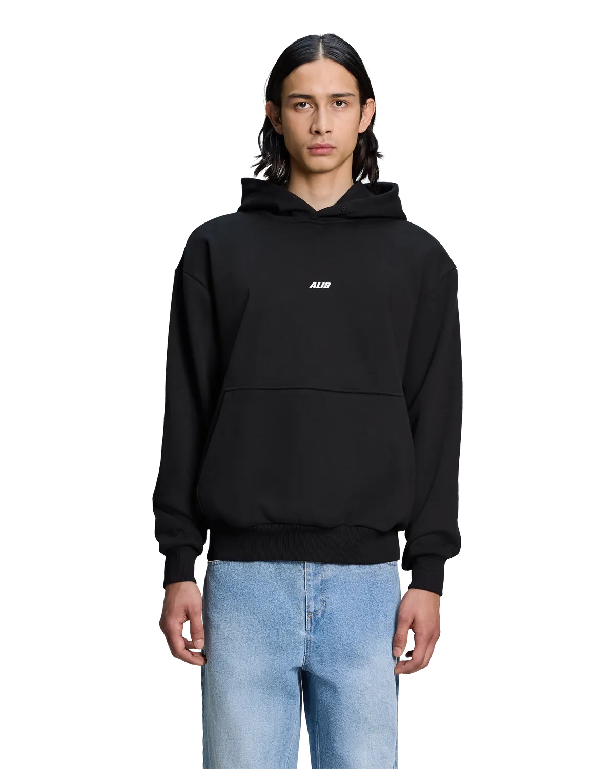 Alis Aori hættetrøje Solid Black oversized