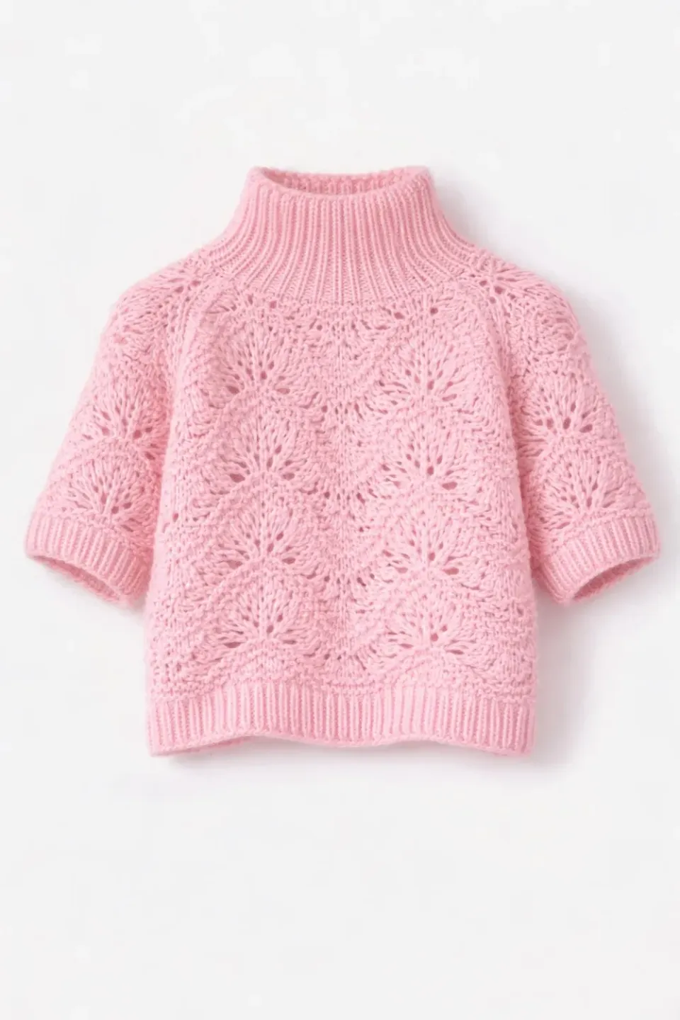 DAWN x DARE Esma kortærmet strik 219 super pink mohair