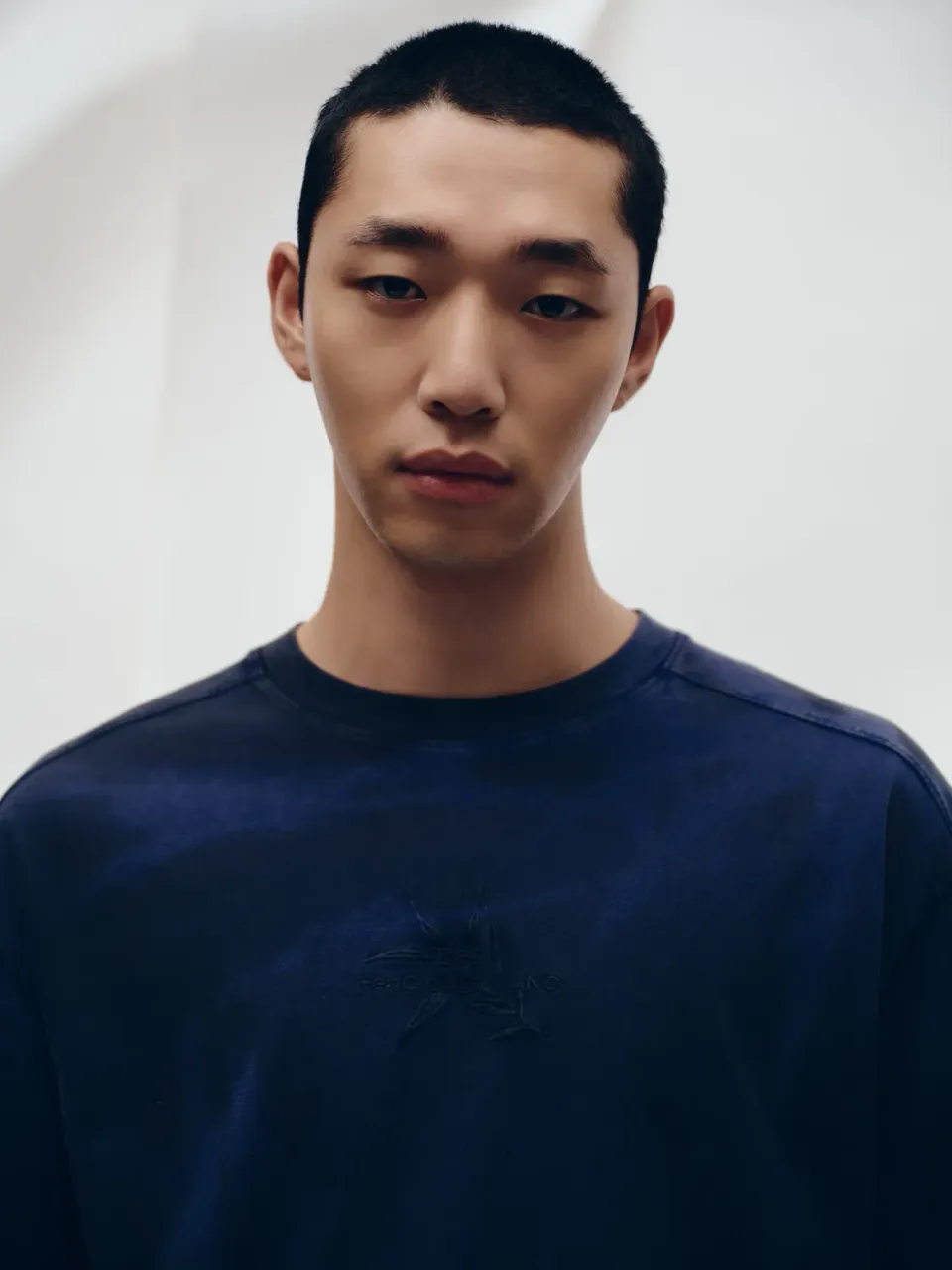 Lee x Feng Chen Wang Bamboo T-shirt navy oversize
