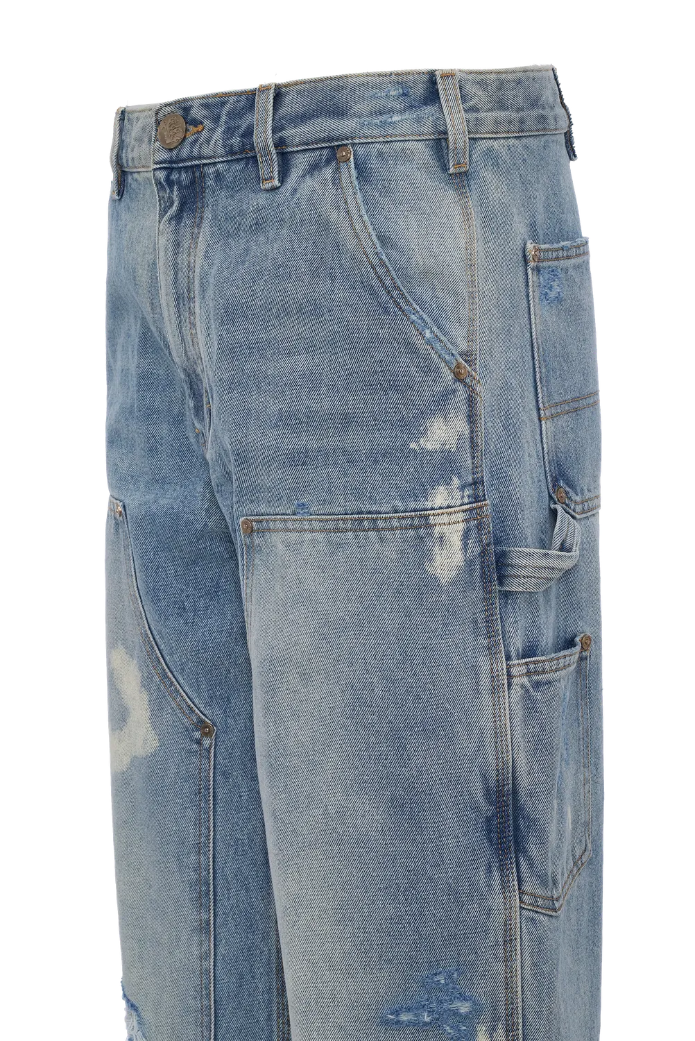 Hellstar Distressed Carpenter Jeans blå baggy