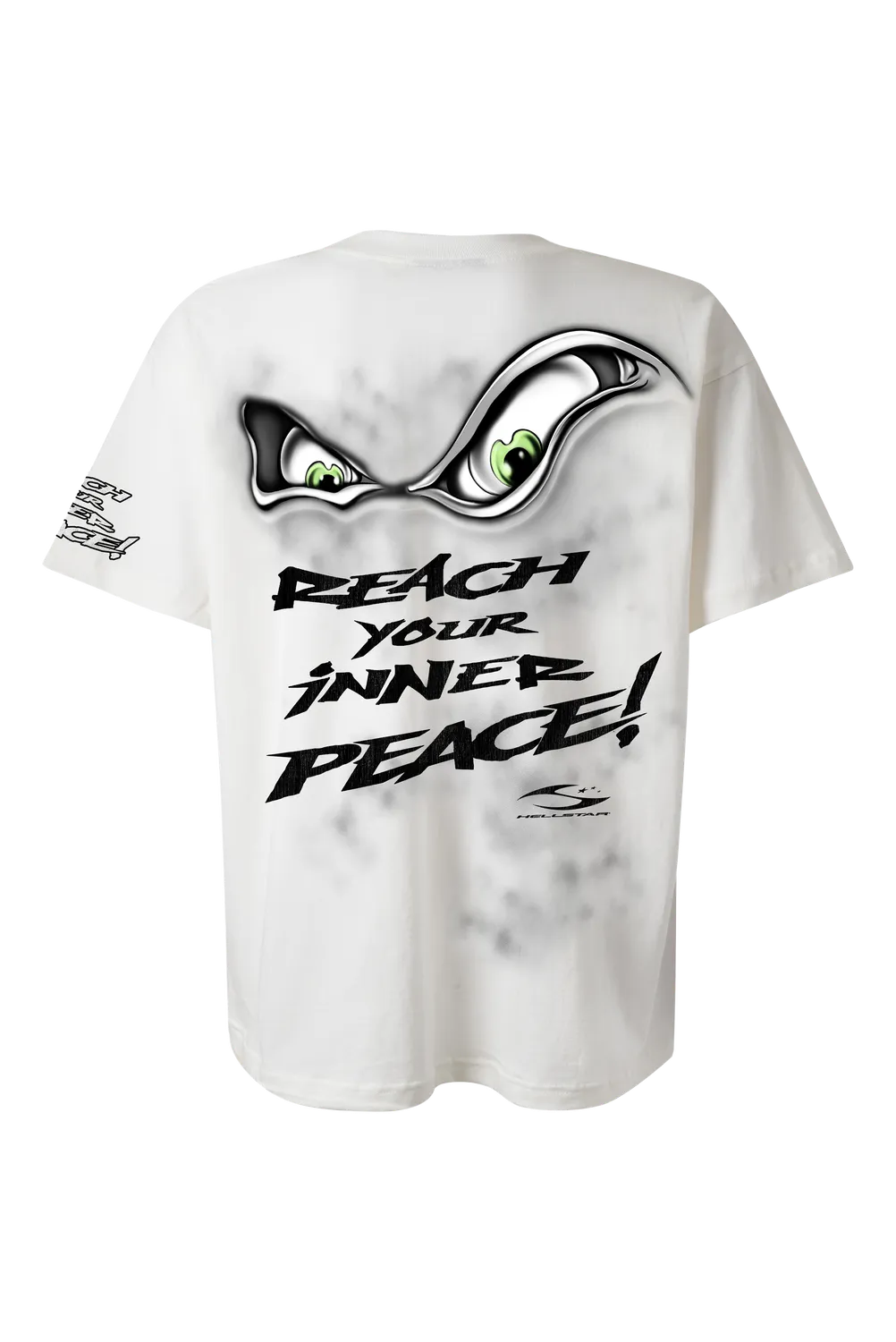 Hellstar Reach Your Inner Peace Om t-shirt hvid bomuld