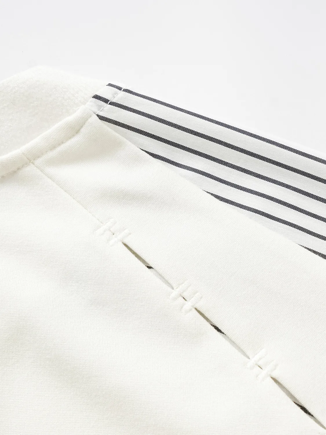 Feng Chen Wang Striped Patchwork t-shirt hvid bomuld