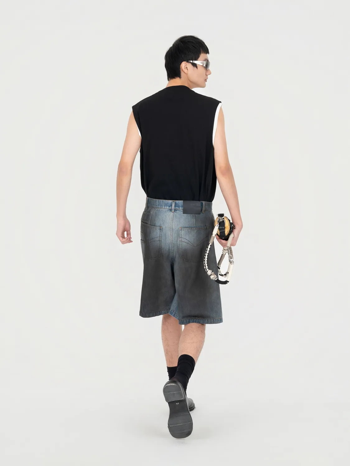 Feng Chen Wang 2-in-1 tanktop sort bomuld
