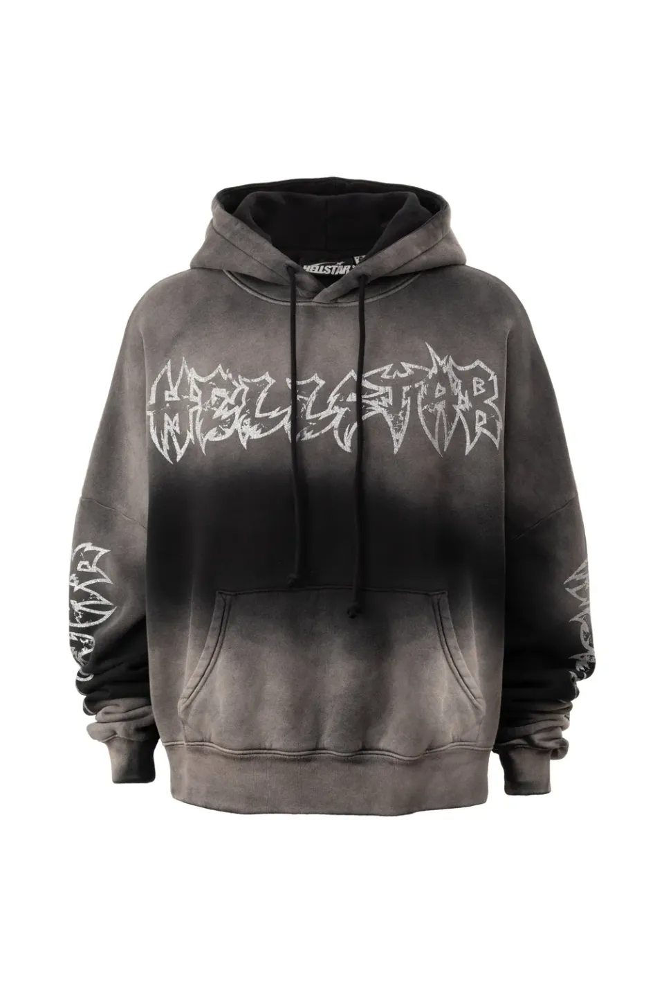 Hellstar HSSS26HO6 hættetrøje sort metal logo