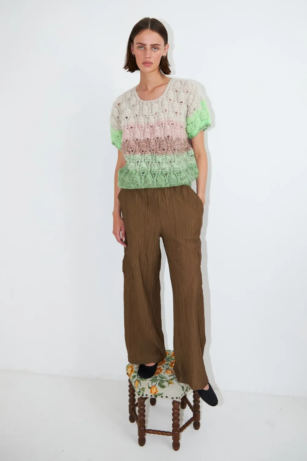 DAWNXDARE Acacia Shade strik top 416 lime