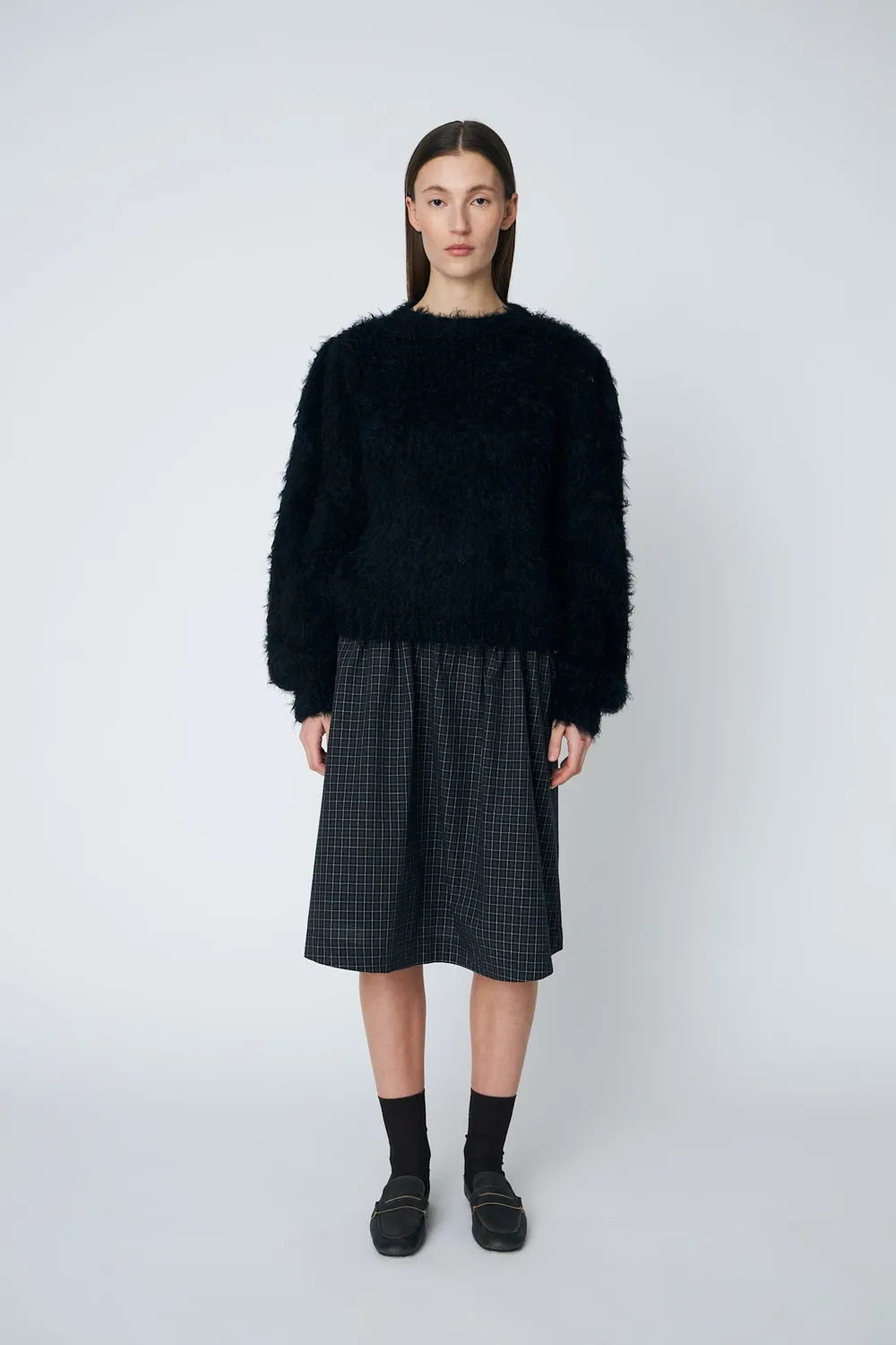 DAWNXDARE Babs pullover 199 Black pelsstrik