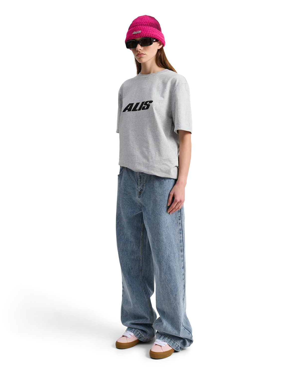 Alis Essential Jeron T-shirt Grey Melange logo