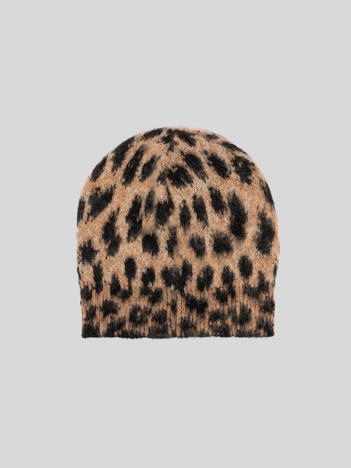 Laneus Brushed Spotted Knit Hat hue spotted alpaka