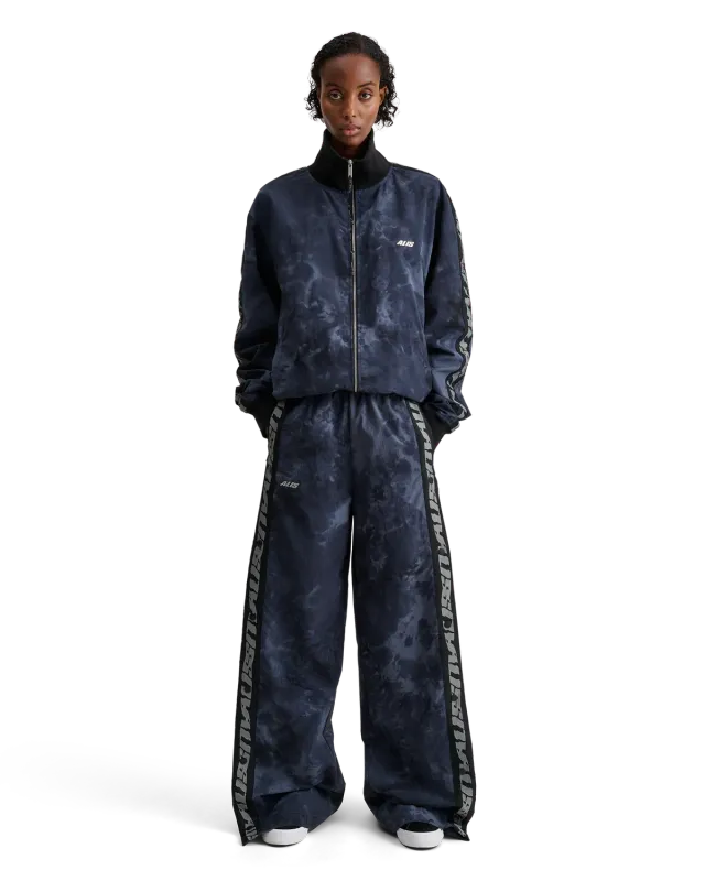 Alis Abbate track top Salty Blue nylon