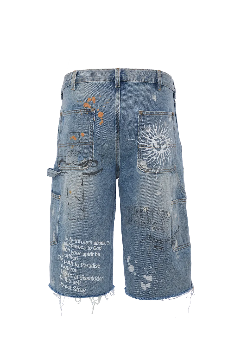 Hellstar Studios Scribble Carpenter denimshorts blå