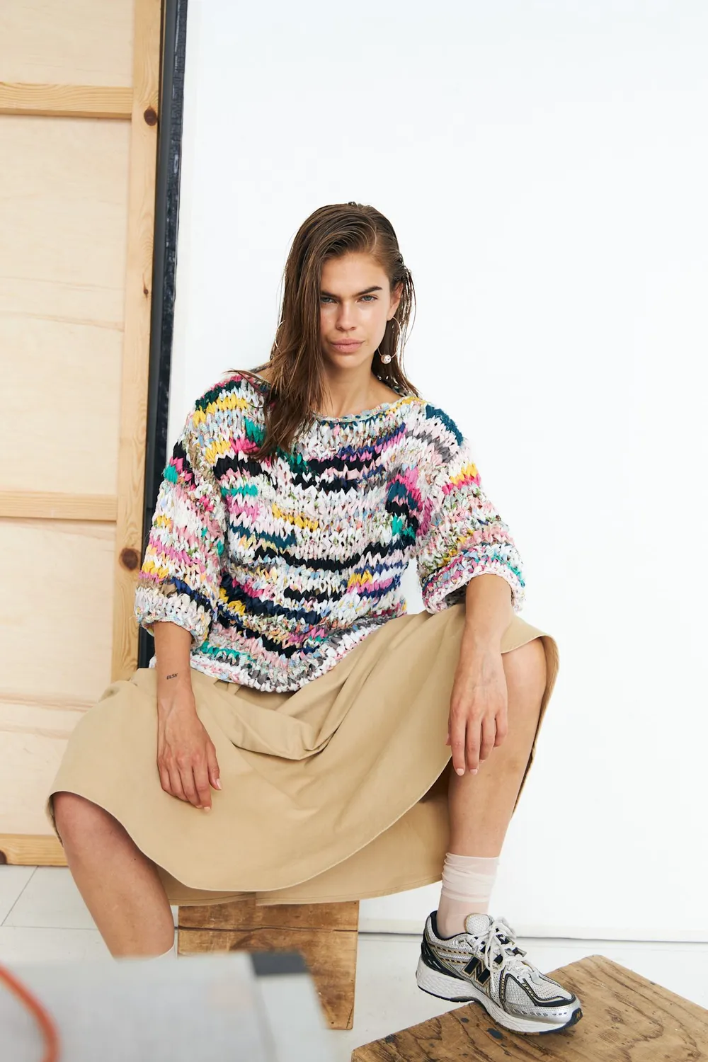 DAWNXDARE ELVINA MULTI 900 MULTI pullover bomuld