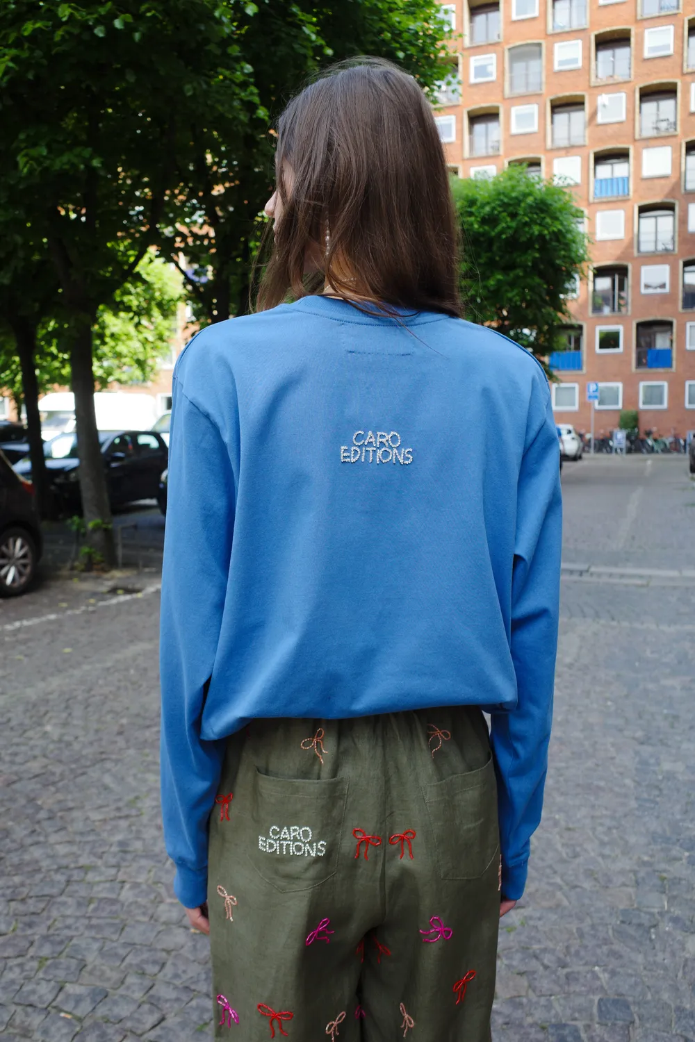 Caro Editions langærmet T-shirt blå tennis