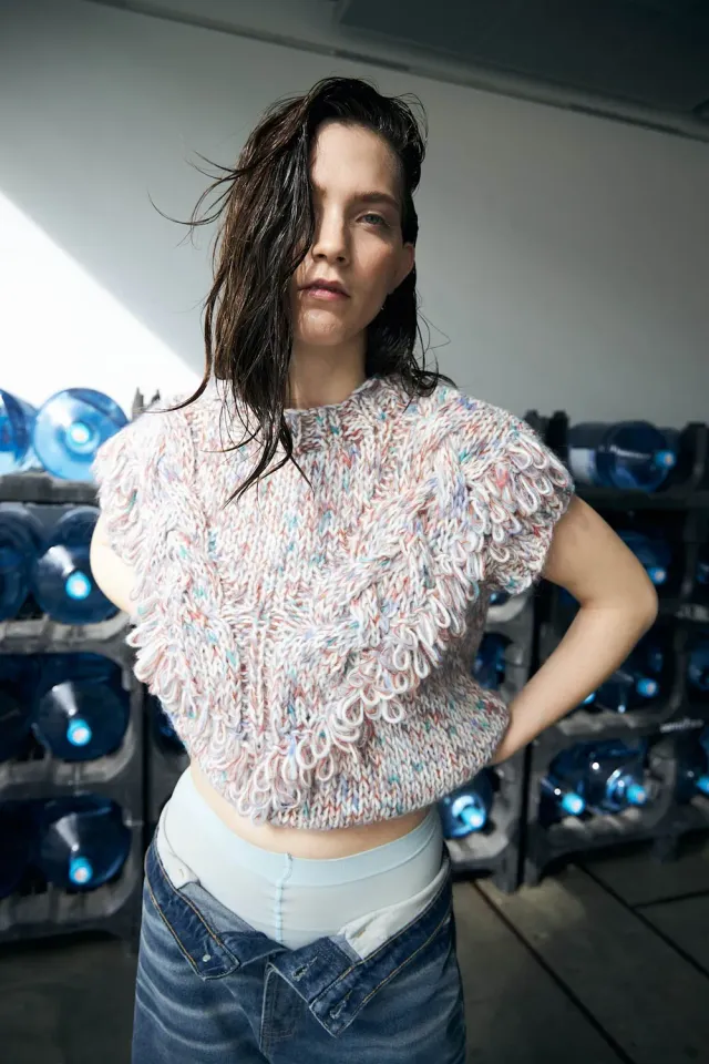 DAWNxDARE Fantasia pullover 337 Garnet håndstrik