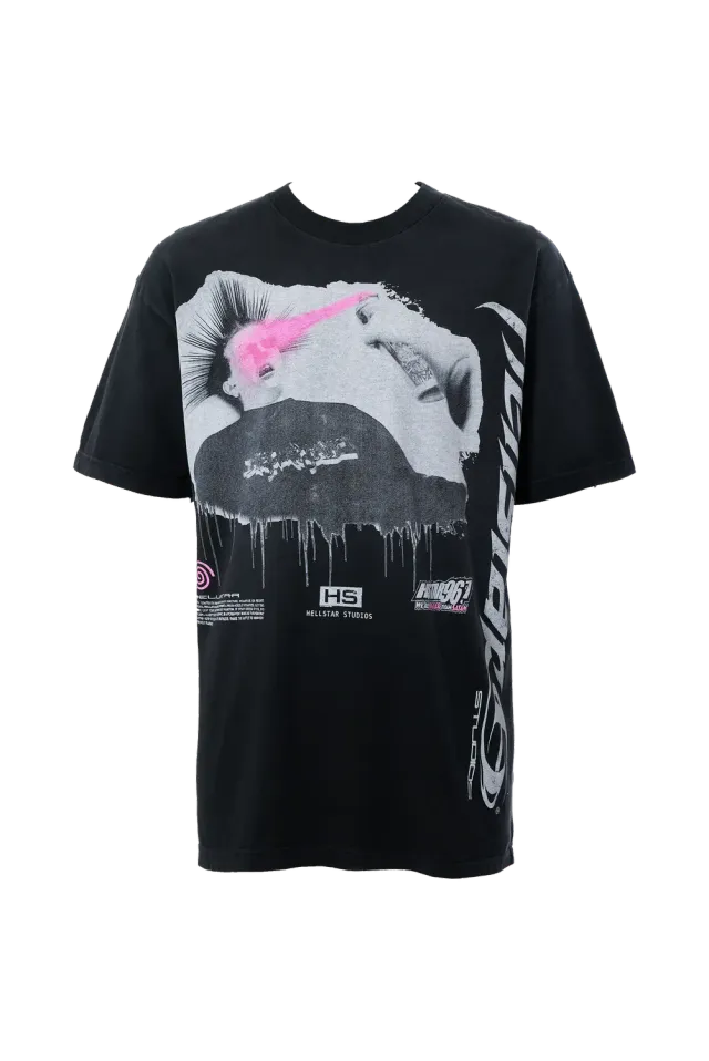 Hellstar Spray Radio T-shirt sort – jumboprint