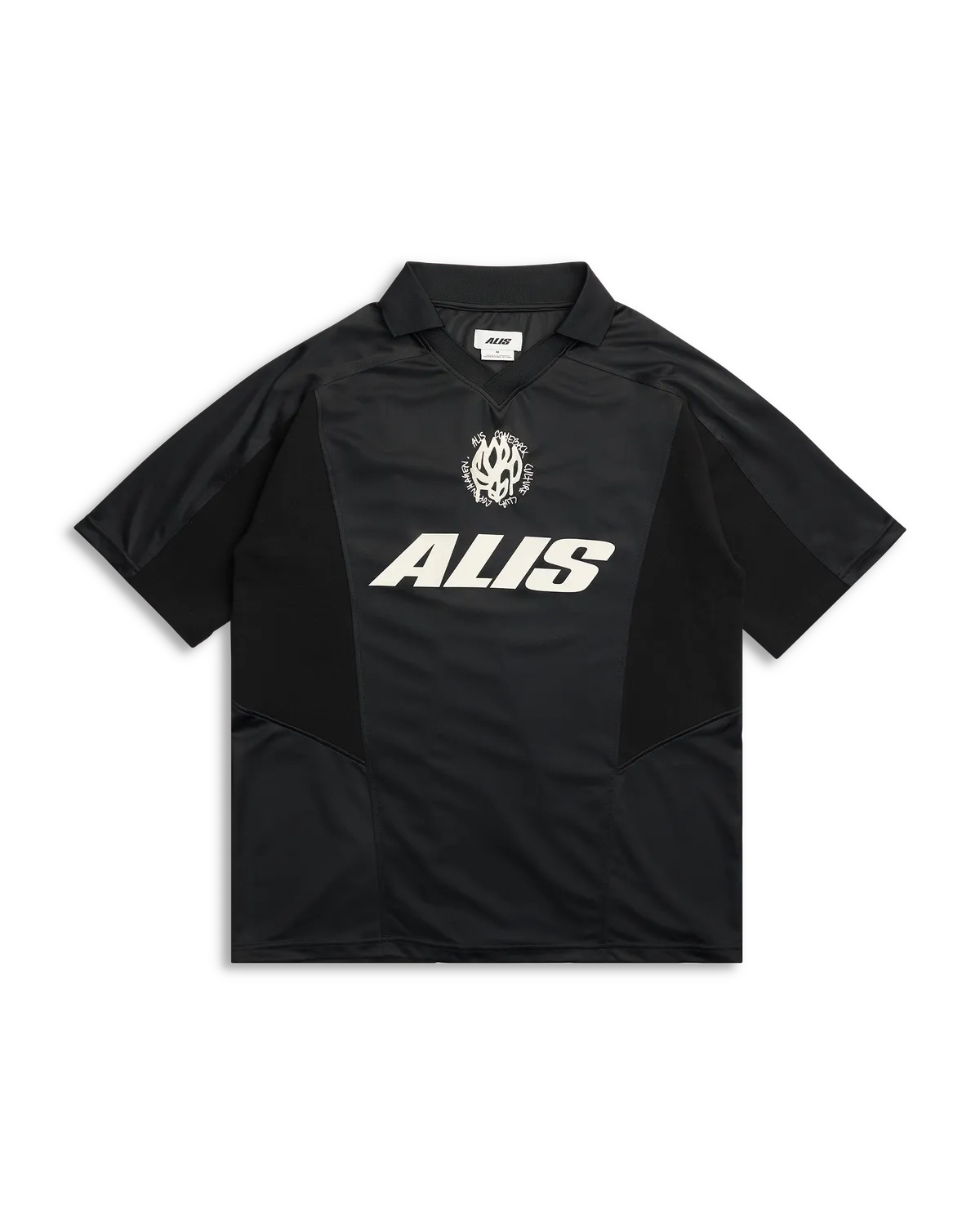 Alis Wizzy polo Black/Grey løs pasform