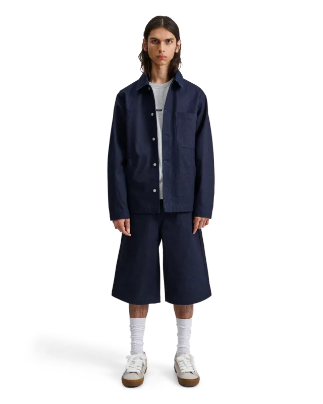 Alis Chaz Wide Fit denimshorts solid blue bomuld