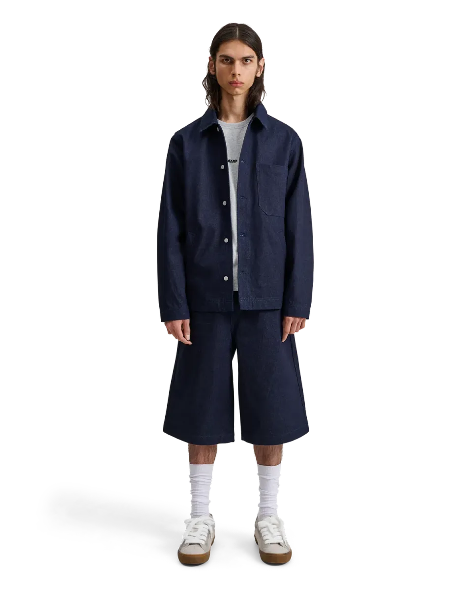 Alis Chaz Wide Fit denimshorts solid blue bomuld