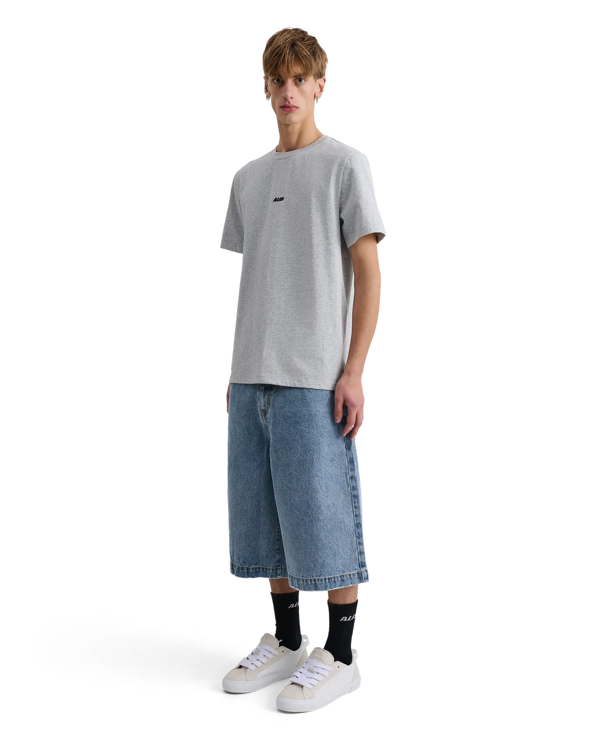 Alis Jeron t-shirt Grey Melange bomuld