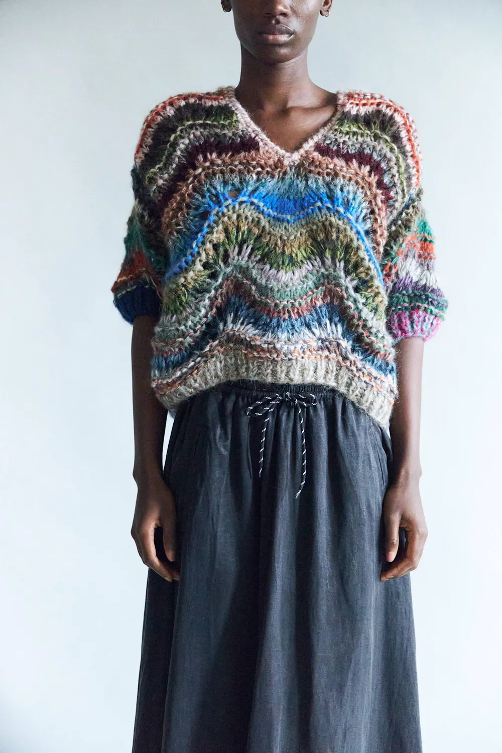DAWNXDARE AMBER nederdel 199 black hør