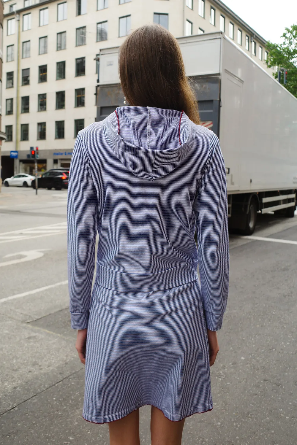 Caro Editions Jersey Hoodie hættetrøje navy
