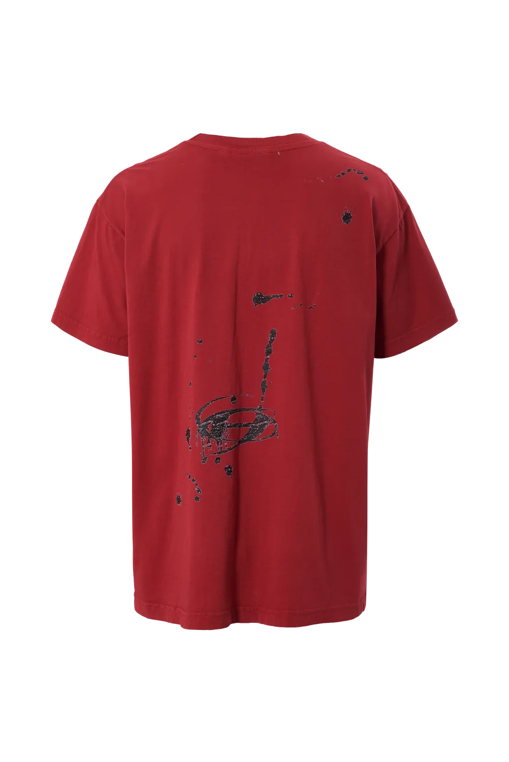 Hellstar Oval H Logo T-shirt rød bomuld