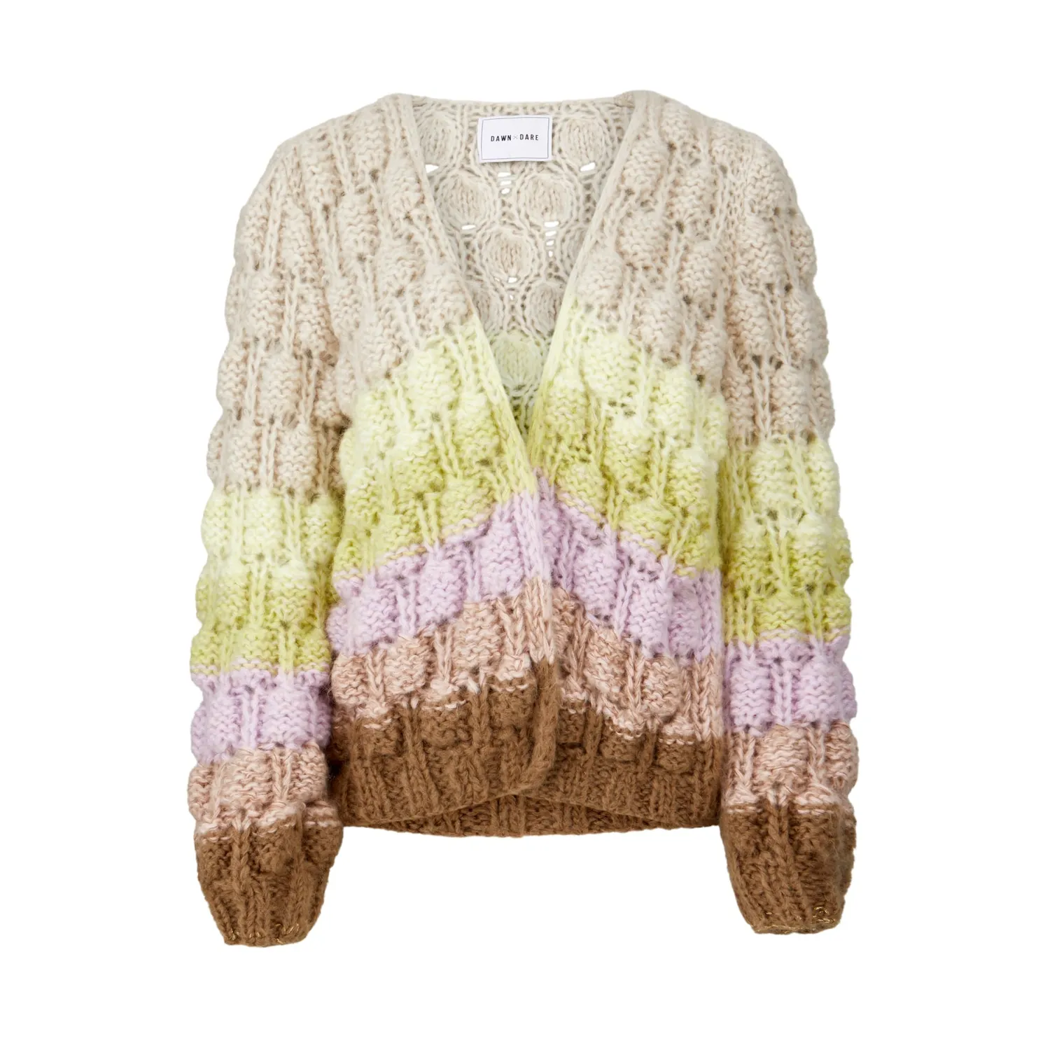DAWNXDARE Arena Rainbow 909 Pastel cardigan mohair