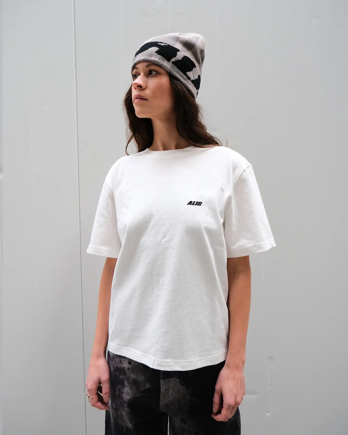 Alis Torey cropped t-shirt bomuld hvid