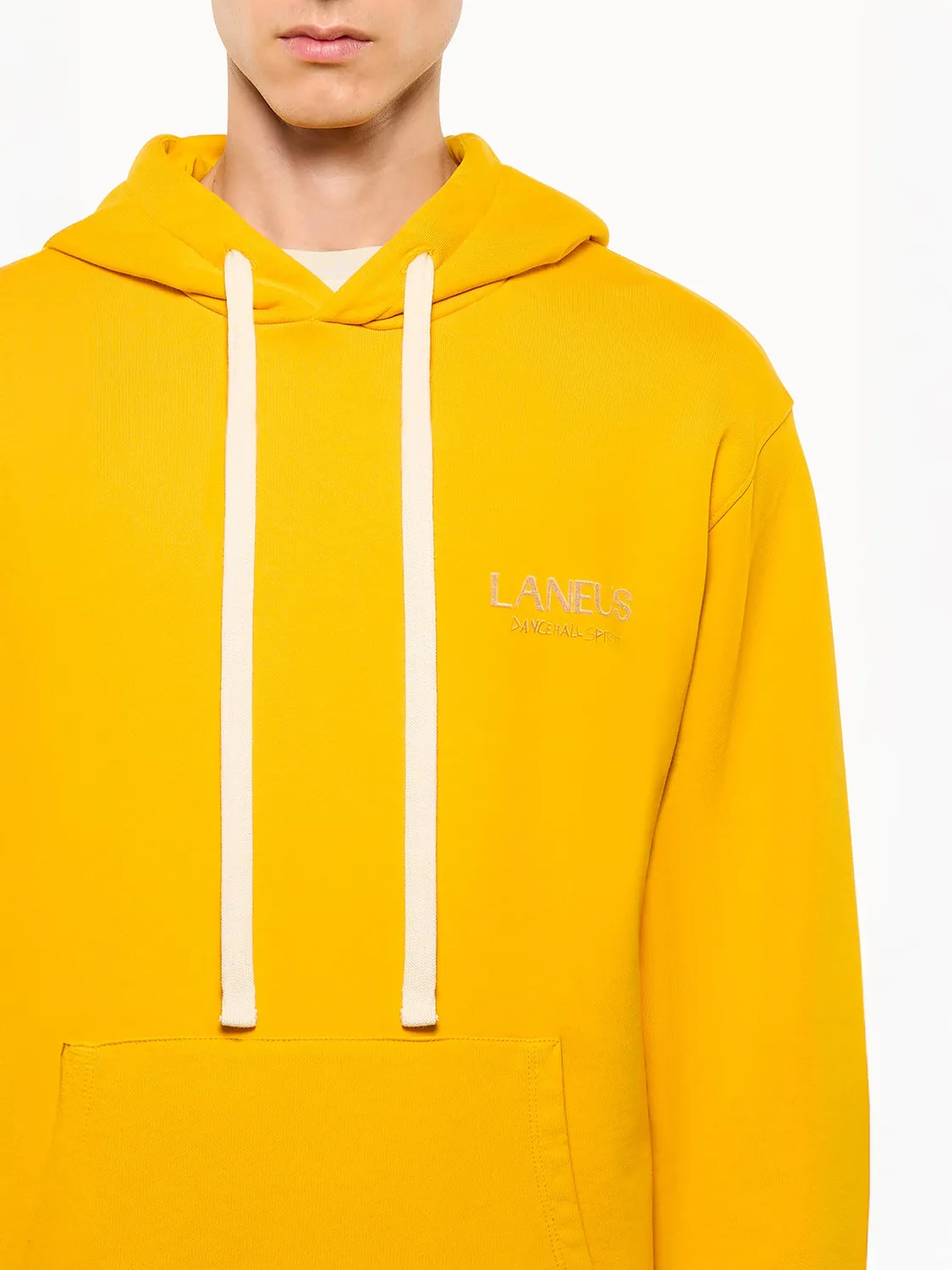 Laneus Cotton Hoodie hættetrøje safran bomuld