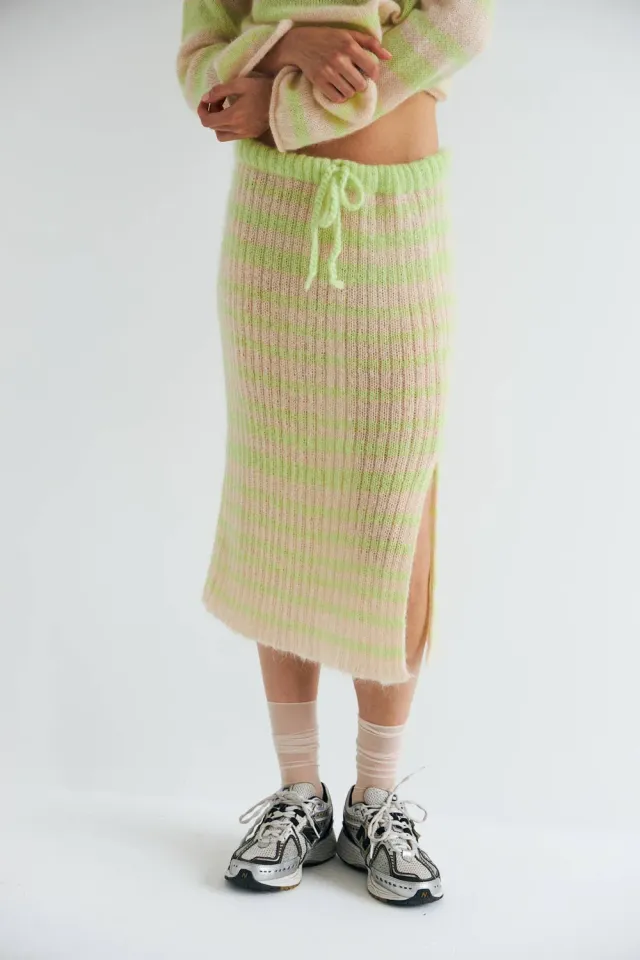 DAWNXDARE STARLETTE 118 Absinth mohair nederdel