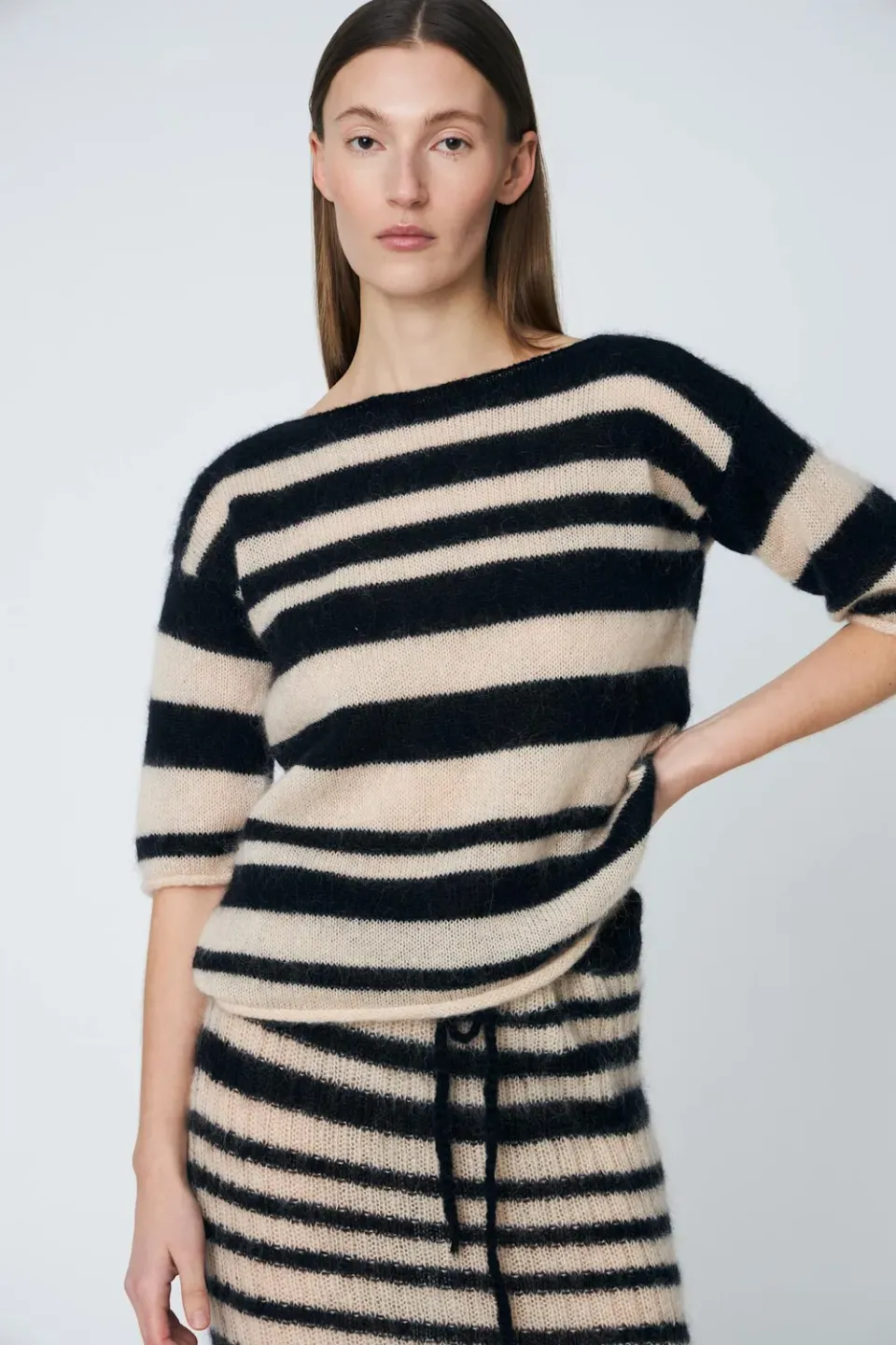 DAWNXDARE Scotia striktrøje 199 Black – mohair