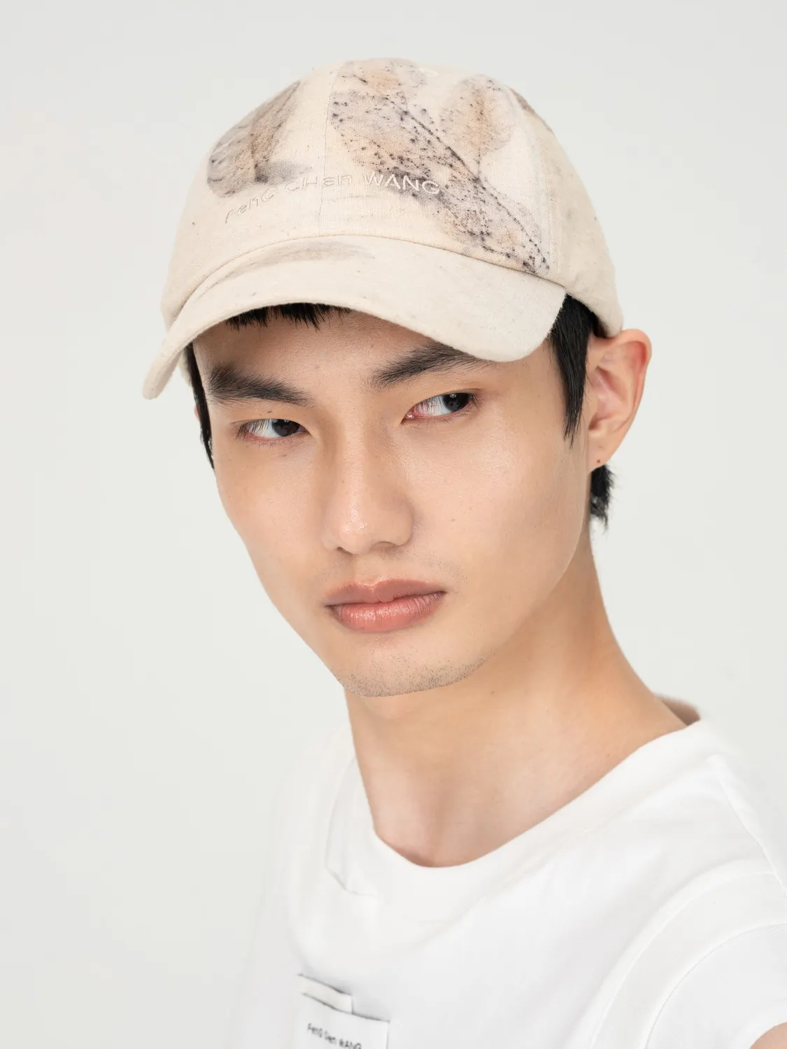 Feng Chen Wang Beige Botanical Dyed kasket beige OS