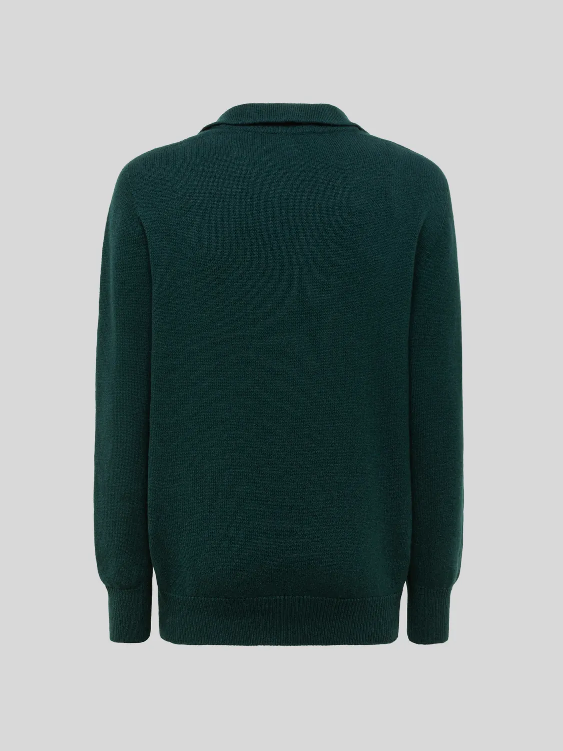 Laneus Wool and Cashmere Polo Shirt pologrøn uld
