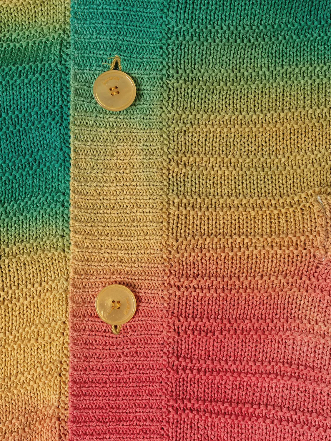 Laneus Oversized Knit Cardigan strikcardigan multicolour bomuld